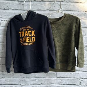 2 Trendy Cool Boys Sweatshirts Size 4-5
